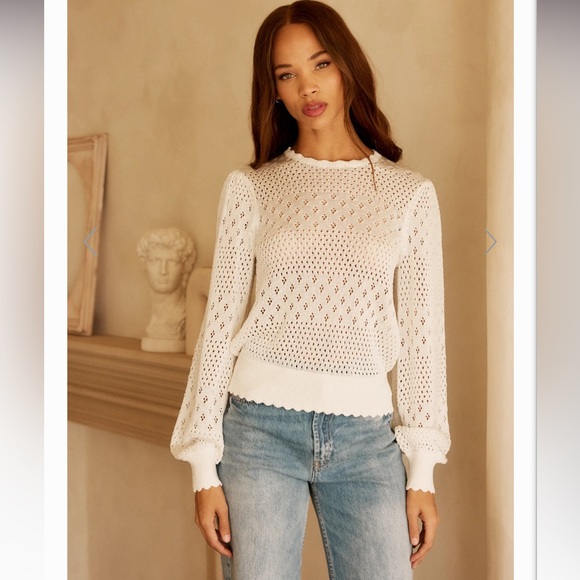NWT BTB Los Angeles Lurex Knit Orli Sweater - Picture 1 of 3